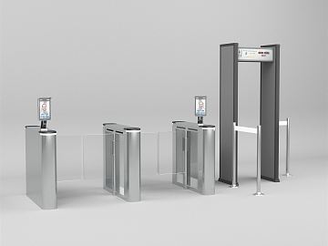 金屬探測門SU模型——安檢設備的數字化應用
